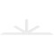 Ekena Millwork Saratoga Architectural Grade PVC Gable Bracket, 96"W x 28"H x 2"D x 4"F, 7/12 Pitch GBP096X28X0204SAR00 - alternate 3